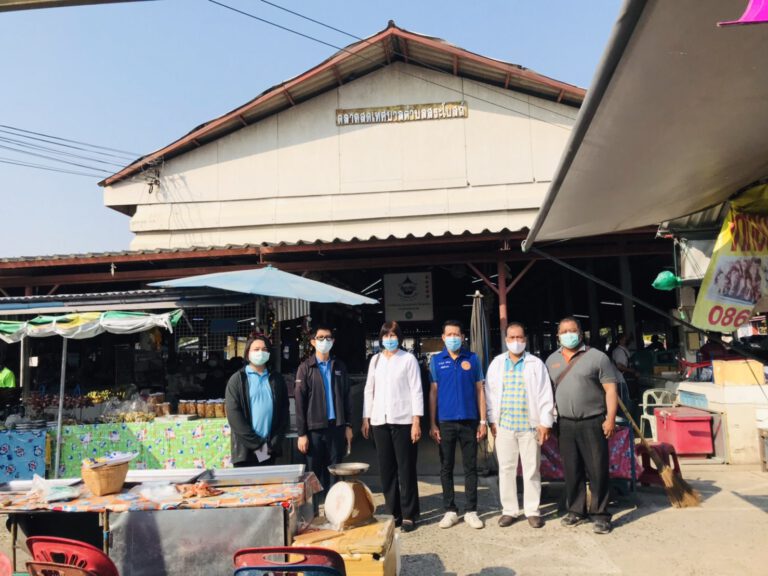 พาณิชย์จังหวัดลพบุรี ลงพื้นที่ตรวจตลาดสดเทศบาลตำบลสระโบสถ์