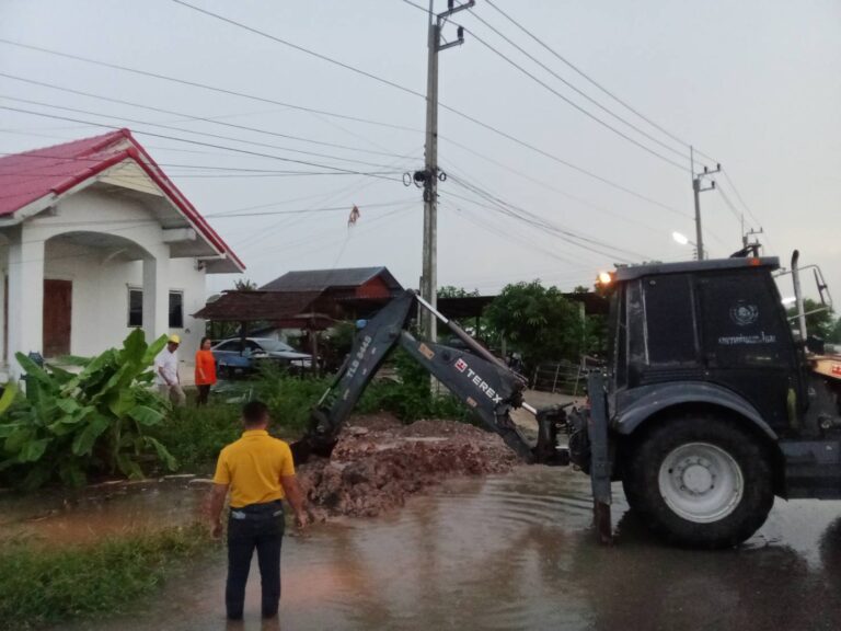 ตรวจสอบแก้ไขปัญหาน้ำท่วมขังขณะฝนตก