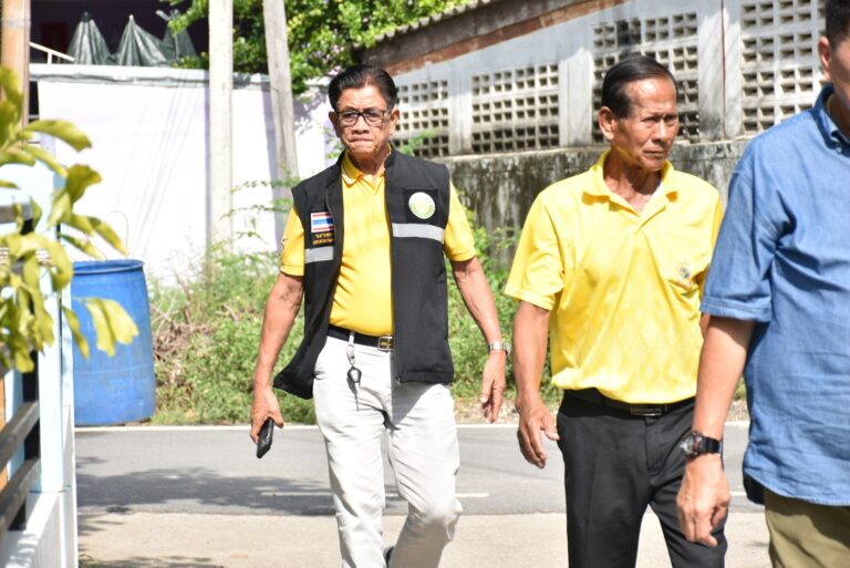 ลงพื้นที่ตรวจสอบบริเวณโดยรอบตำบลสระโบสถ์
