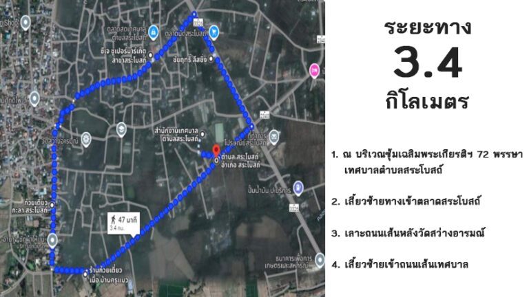 ขอเชิญชวนชาวสระโบสถ์ ร่วมกิจกรรมโครงการ เดิน วิ่ง ปั่น ป้องกันอัมพาต ครั้งที่ 10