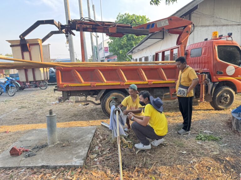 การแก้ไขระบบผลิตน้ำประปา หมู่ที่ 6 (ตลาดสดเทศบาลตำบลสระโบสถ์)