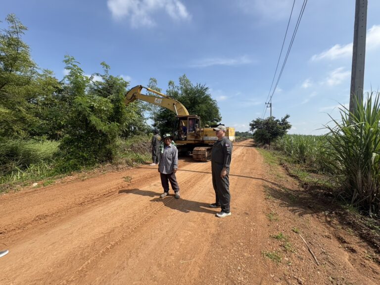 ได้ดำเนินการ ลงพื้นที่ติดตามสถานการณ์น้ำในช่วงฝนตกสะสม