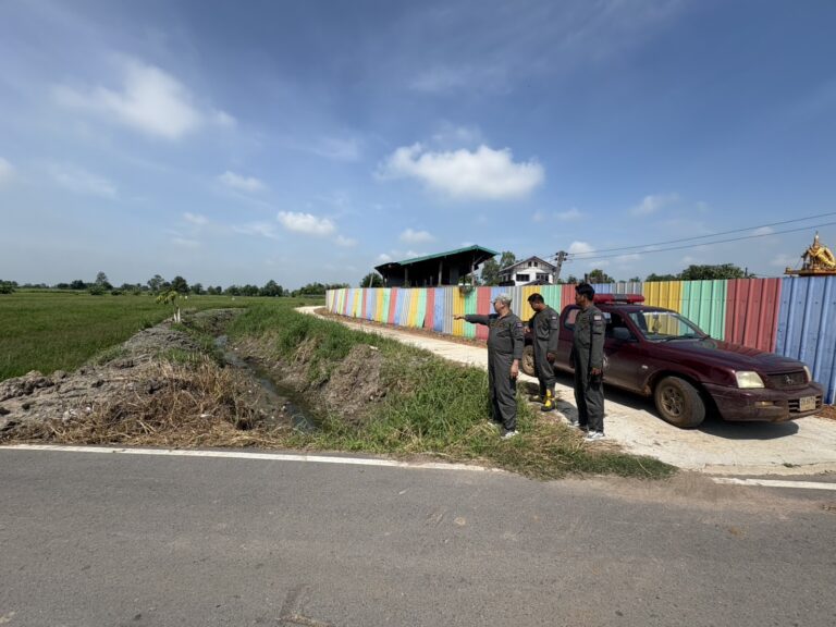 ลงพื้นที่ติดตามสถานการณ์น้ำในช่วงฝนตกสะสม