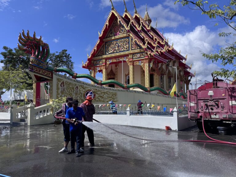 ทำความสะอาดปรับปรุงภูมิทัศน์ ณ บริเวรวัดป่าโพธิ์ปักหมู่ 11